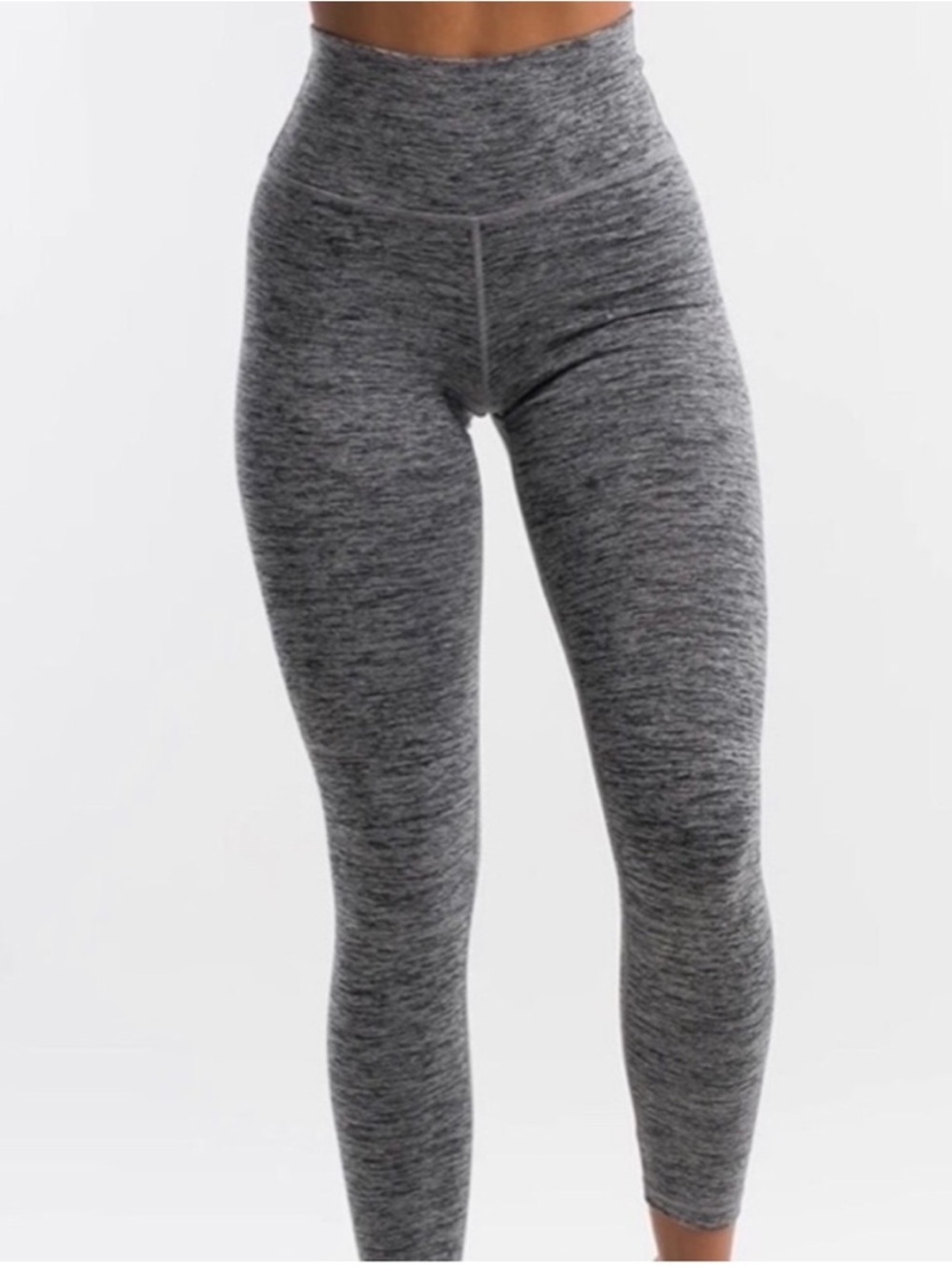 High-Waist Gray echt Seamless Leggings